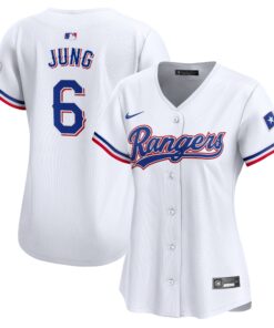 Josh Jung Texas RangersWomen_s  Home Limited Player Jersey  White