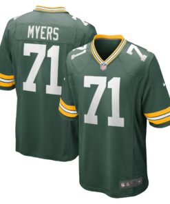 Josh Myers Green Bay Packers  Game Jersey  Green