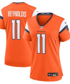 Josh Reynolds Denver Broncos  Women_s Game Jersey   Orange