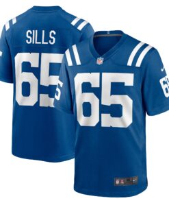 Josh Sills Indianapolis Colts  Team Game Jersey   Royal