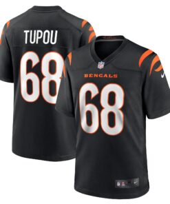 Josh Tupou Cincinnati Bengals  Game Player Jersey  Black