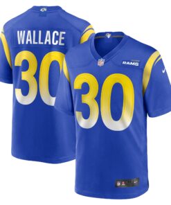 Josh Wallace Los Angeles Rams  Game Jersey   Royal