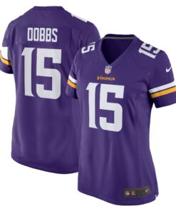 Joshua Dobbs Minnesota Vikings  Women_s  Game Jersey   Purple