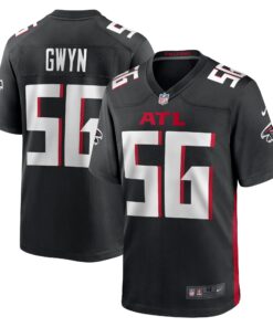Jovaughn Gwyn Atlanta Falcons  Team Game Jersey   Black