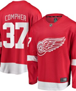 J.T. Compher Detroit Red Wings Fanatics Home Breakaway Jersey  Red