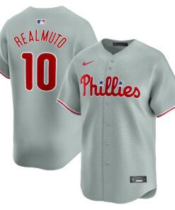 J.T. Realmuto Philadelphia PhilliesAway Limited Player Jersey  Gray