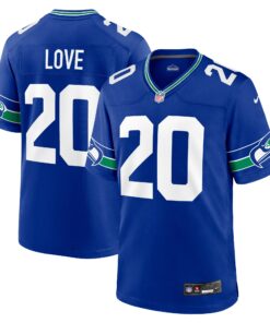Julian Love Seattle Seahawks  Throwback Player Game Jersey  Royal