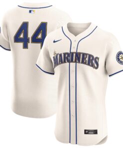 Julio RodrÃ­guez Seattle MarinersAlternate Elite Player Jersey  Cream