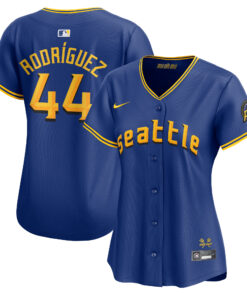 Julio RodrÃ­guez Seattle MarinersWomen_s City Connect Limited Player Jersey  Royal