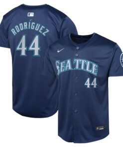 Julio RodrÃ­guez Seattle MarinersYouth Road Limited Player Jersey  Navy