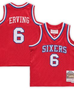 Julius Erving Philadelphia 76ers Mitchell &amp Ness Infant 198283 Hardwood Classics Retired Player Jersey - Red