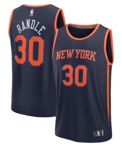 Julius Randle New York Knicks Fanatics Fast Break Replica Player Jersey - Statement Edition - Navy