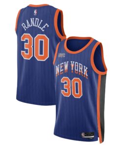 Julius Randle New York Knicks Unisex 202324 Swingman Jersey - Blue - City Edition