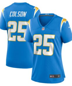 Junior Colson Los Angeles Chargers  Women_s  Game Jersey   Powder Blue