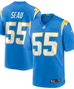 Junior Seau Los Angeles Chargers  Game Retired Player Jersey  Powder Blue
