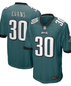 Justin Evans Philadelphia Eagles  Game Player Jersey  Midnight Green