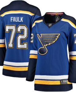 Justin Faulk St. Louis Blues Fanatics Women_s Home Breakaway Player Jersey  Blue