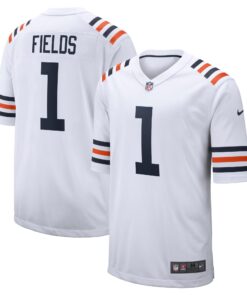 Justin Fields Chicago Bears  2021 NFL Draft First Round Pick Alternate Classic Game Jersey  White
