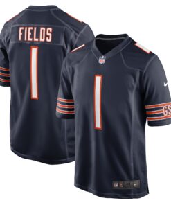 Justin Fields Chicago Bears  Player Game Jersey  Navy