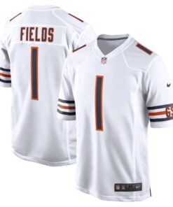 Justin Fields Chicago Bears  Youth Game Jersey  White