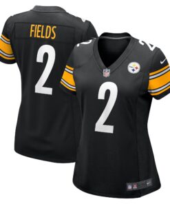 Justin Fields Pittsburgh Steelers  Women_s Game Player Jersey  Black