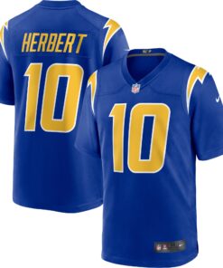Justin Herbert Los Angeles Chargers  2nd Alternate Game Jersey  Royal