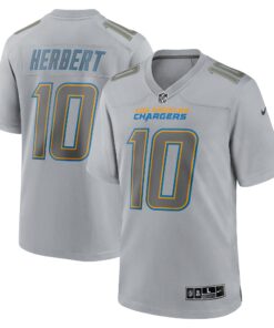 Justin Herbert Los Angeles Chargers  Atmosphere Fashion Game Jersey  Gray