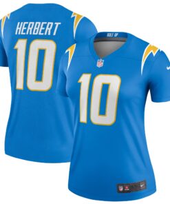 Justin Herbert Los Angeles Chargers  Women_s Legend Jersey  Powder Blue