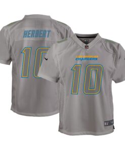 Justin Herbert Los Angeles Chargers  Youth Atmosphere Game Jersey  Gray