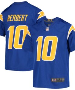Justin Herbert Los Angeles Chargers  Youth Game Jersey  Royal