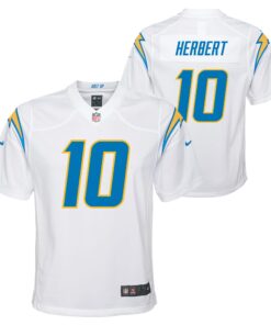 Justin Herbert Los Angeles Chargers  Youth Game Jersey  White