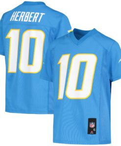 Justin Herbert Los Angeles Chargers Youth Replica Player Jersey  Powder Blue