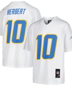 Justin Herbert Los Angeles Chargers Youth Replica Player Jersey  White