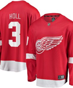 Justin Holl Detroit Red Wings Fanatics Home Breakaway Jersey  Red