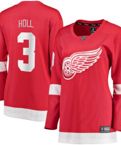 Justin Holl Detroit Red Wings Fanatics Women_s Home Breakaway Player Jersey  Red