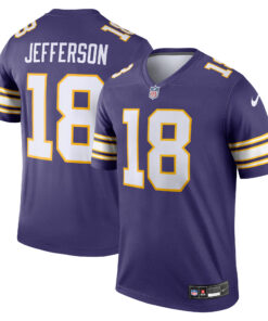 Justin Jefferson Minnesota Vikings  Classic Legend Player Jersey  Purple