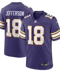 Justin Jefferson Minnesota Vikings  Classic Player Game Jersey  Purple