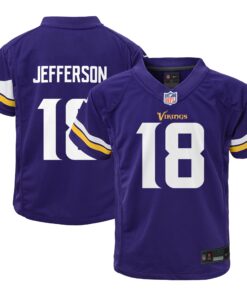 Justin Jefferson Minnesota Vikings  Toddler Game Jersey  Purple