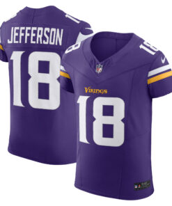 Justin Jefferson Minnesota Vikings   Vapor F.U.S.E. Elite Jersey  Purple