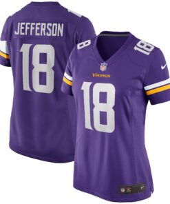 Justin Jefferson Minnesota Vikings  Women_s Game Jersey  Purple