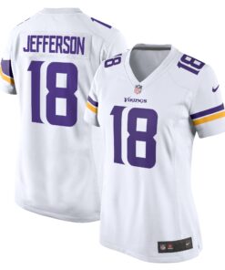 Justin Jefferson Minnesota Vikings  Women_s Game Jersey  White