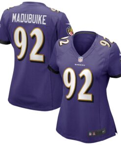 Justin Madubuike Baltimore Ravens  Women_s Game Jersey  Purple