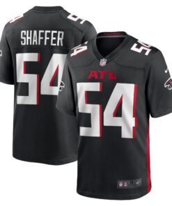 Justin Shaffer Atlanta Falcons   Game Jersey   Black