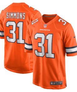 Justin Simmons Denver Broncos  Alternate Game Jersey  Orange