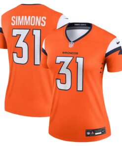 Justin Simmons Denver Broncos  Women_s  Legend Jersey  Orange