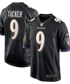 Justin Tucker Baltimore Ravens  Player Game Jersey  Black
