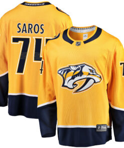 Juuse Saros Nashville Predators Fanatics Breakaway Player Jersey  Gold