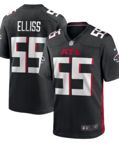 Kaden Elliss Atlanta Falcons  Game Player Jersey  Black