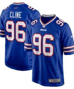 Kameron Cline Buffalo Bills  Team Game Jersey   Royal 1