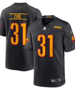 Kamren Curl Washington Commanders  Alternate Game Player Jersey  Black